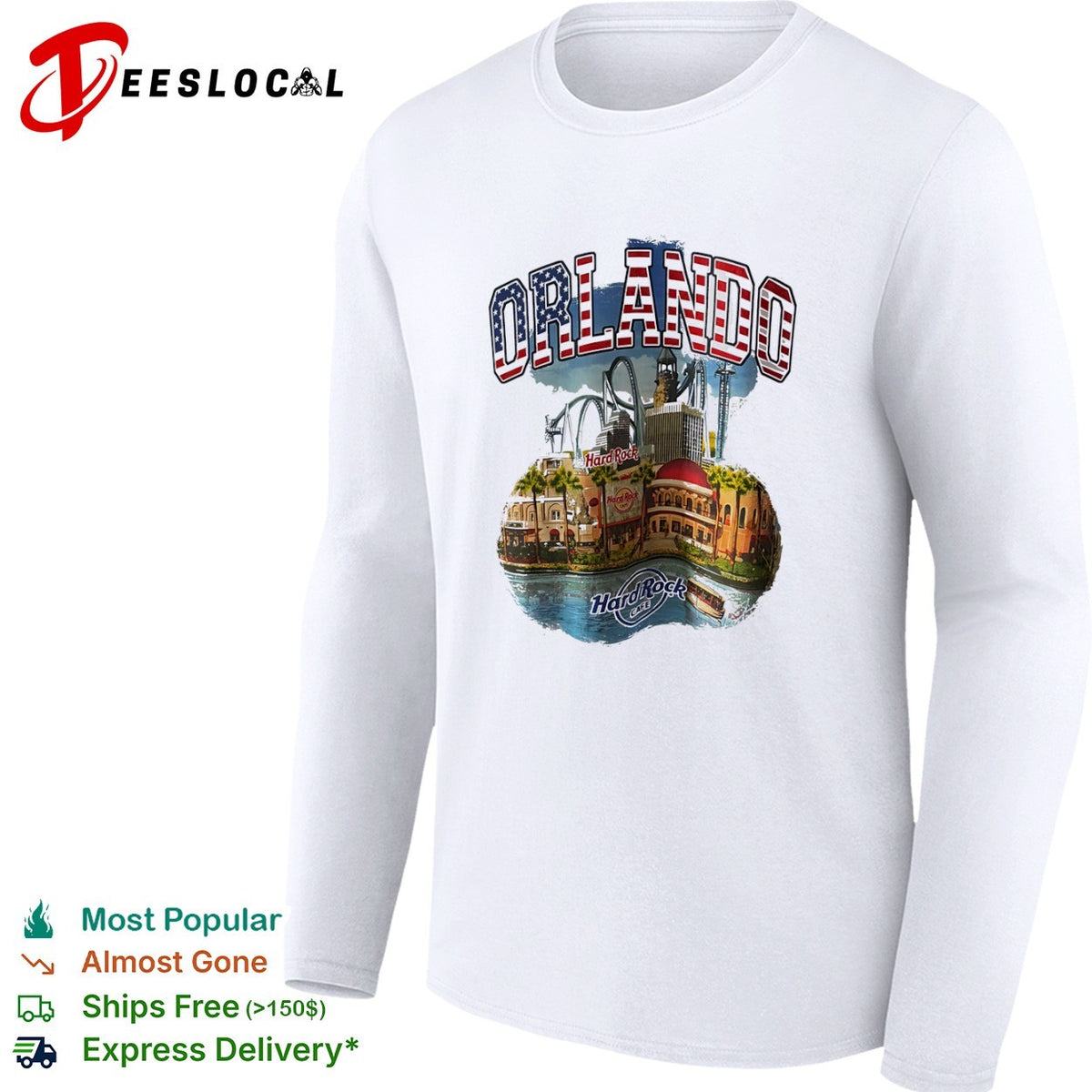 Orlando Hard Rock Cafe skyline shirt