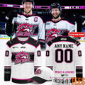 Orlando Solar Bears Pink Whitney Hockey Jersey