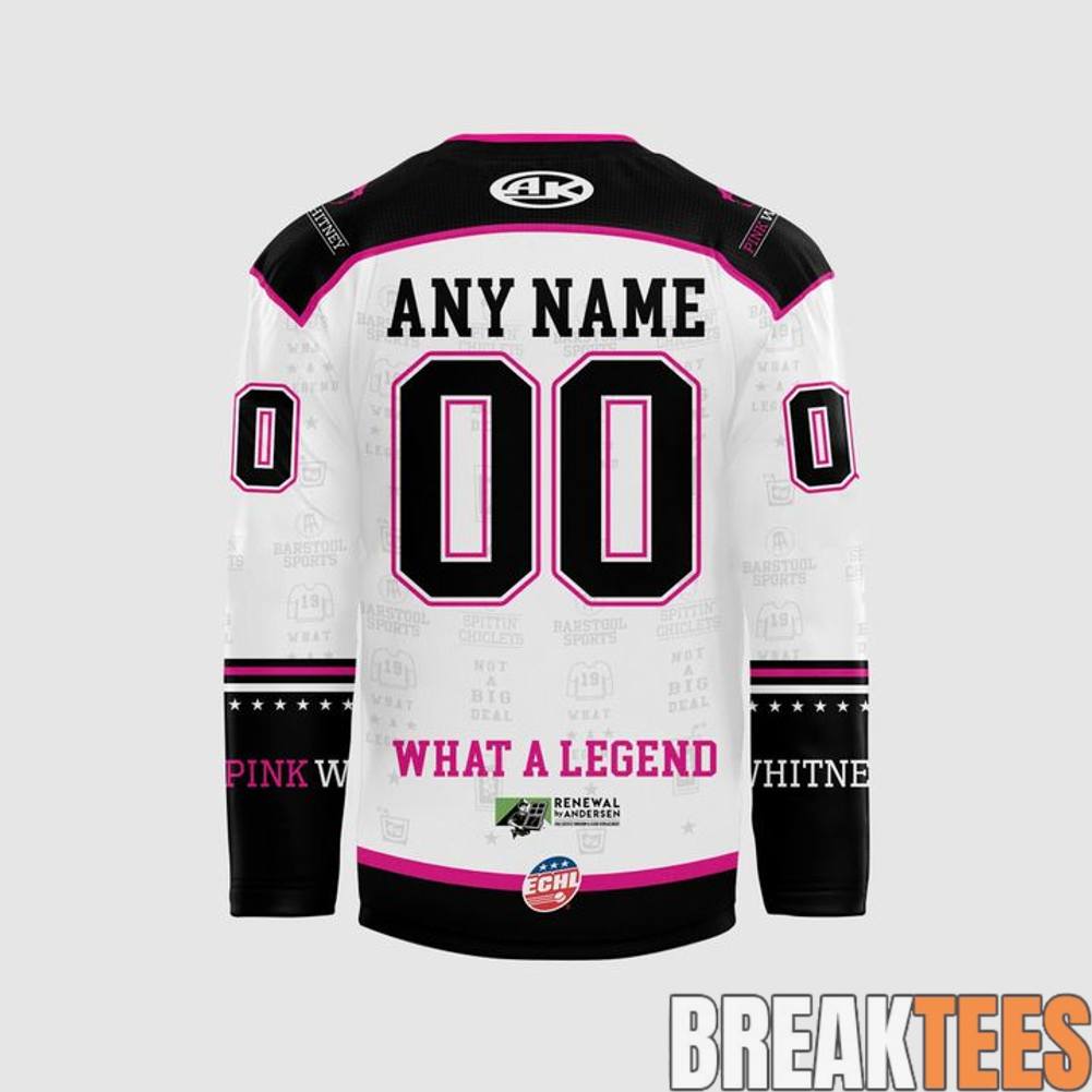 Orlando Solar Bears Pink Whitney Hockey Jersey