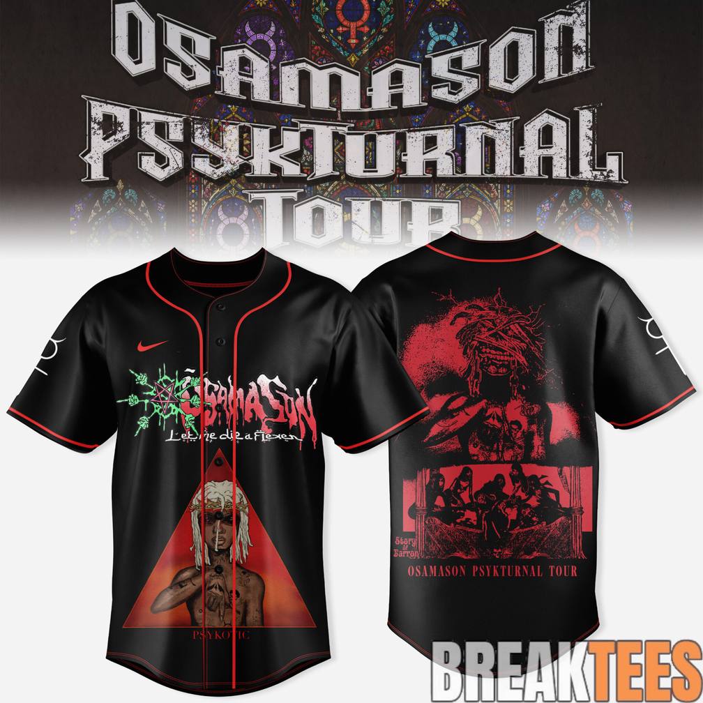 OsamaSon Psykturnal Tour 2026 Baseball Jersey