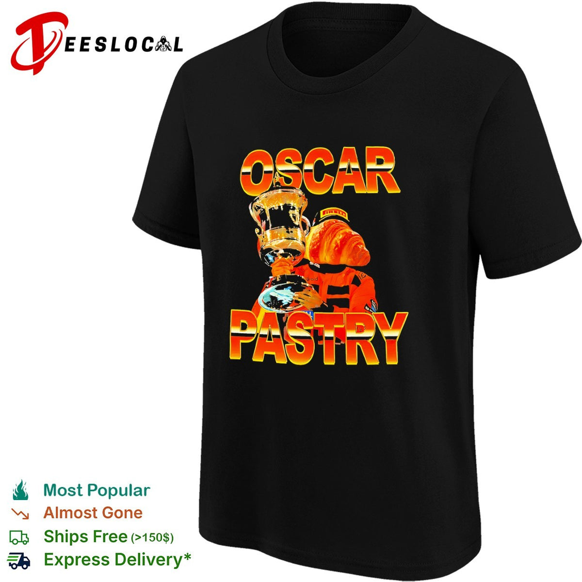 Oscar Piastri McLaren F1 Team Formula 1 Oscar Pastry Croissant shirt