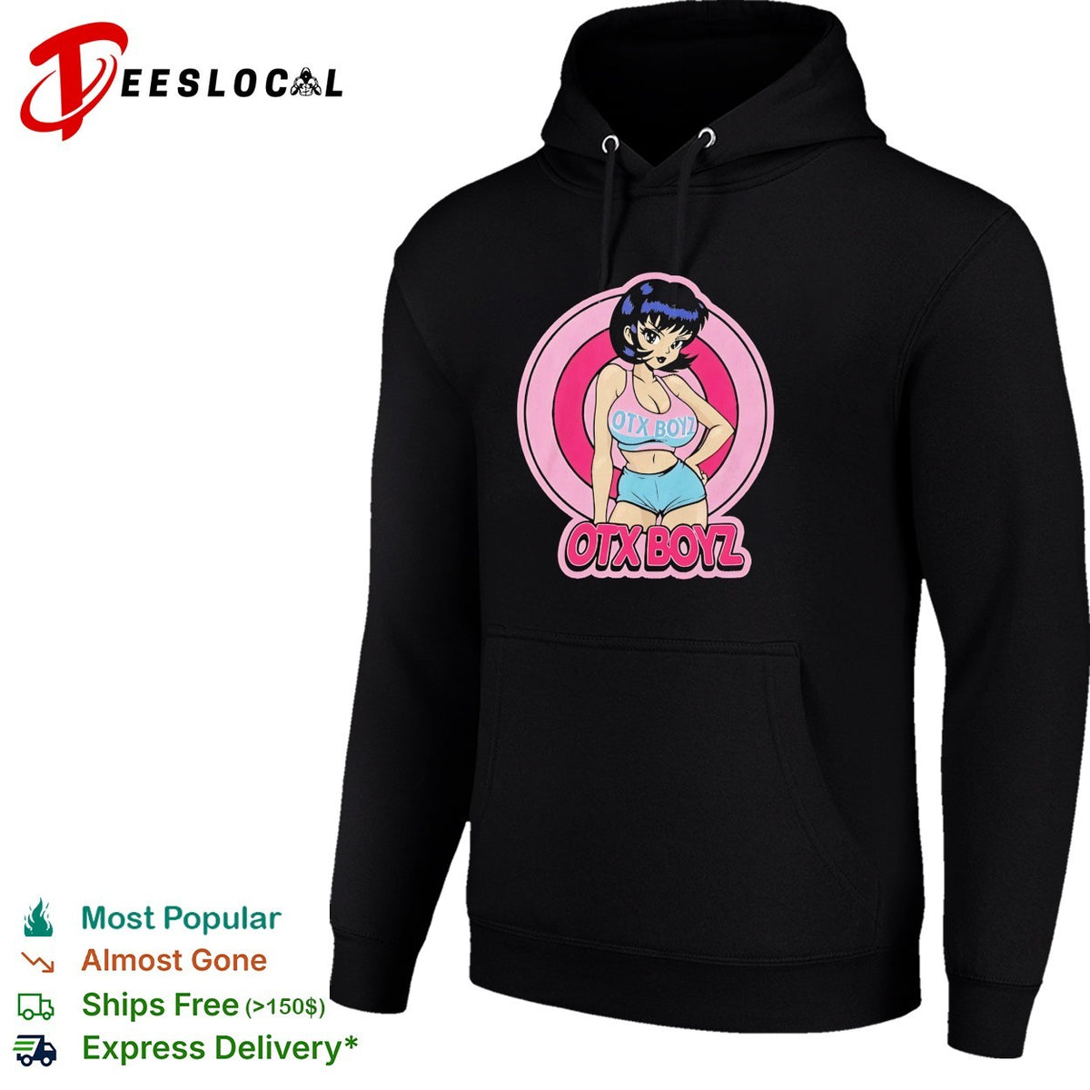 Otx Boyz anime character print aesthetic nineties throwback pop shirt