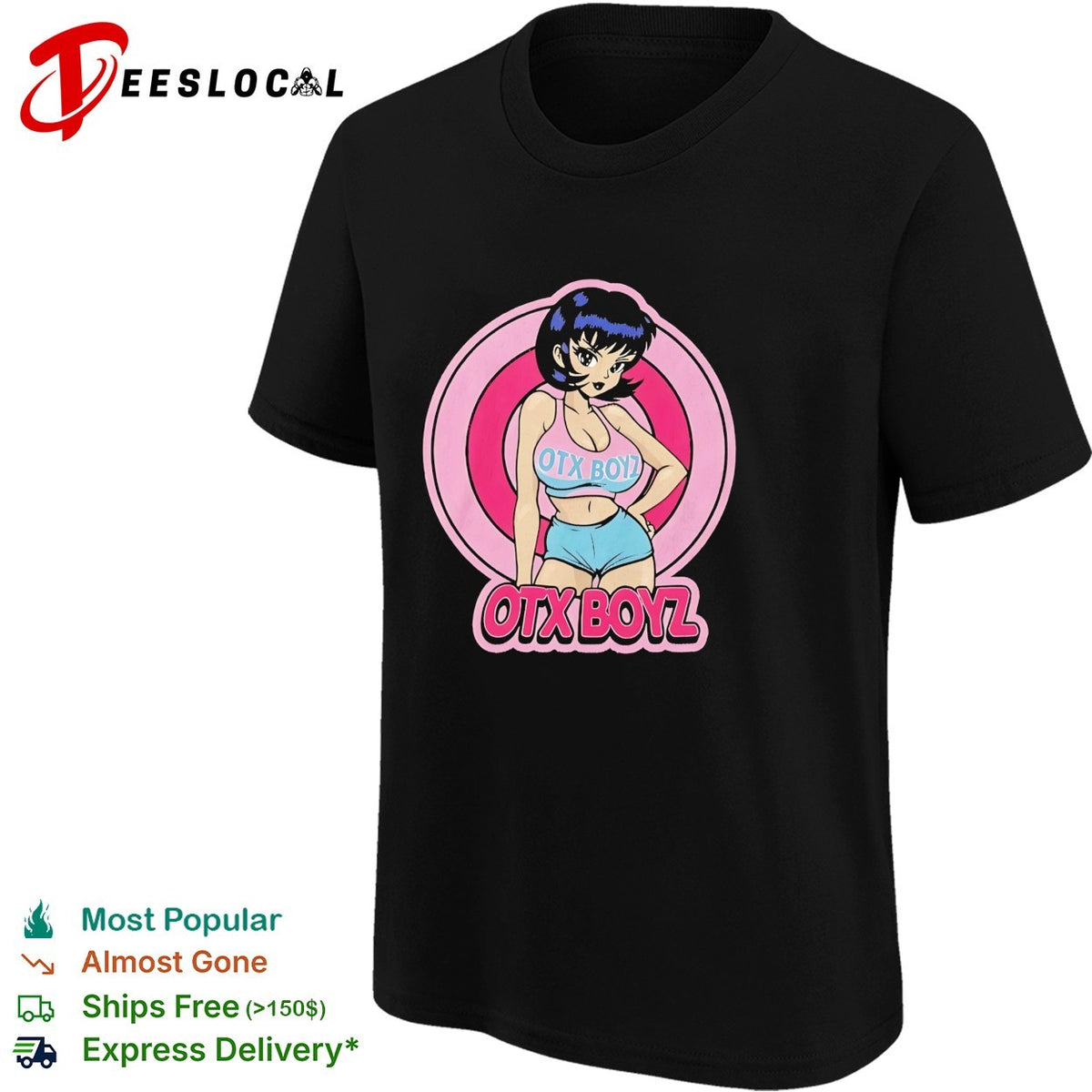 Otx Boyz anime character print aesthetic nineties throwback pop shirt