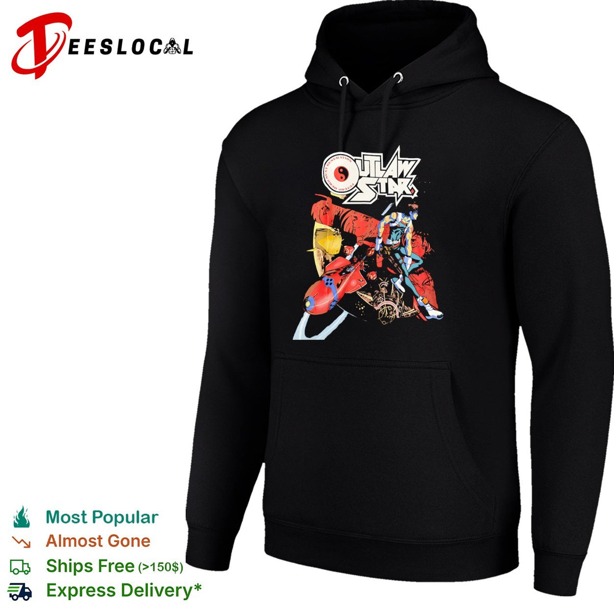 Outlaw Star Future Hero Next Generation Gene Starwind Anime Space Series shirt