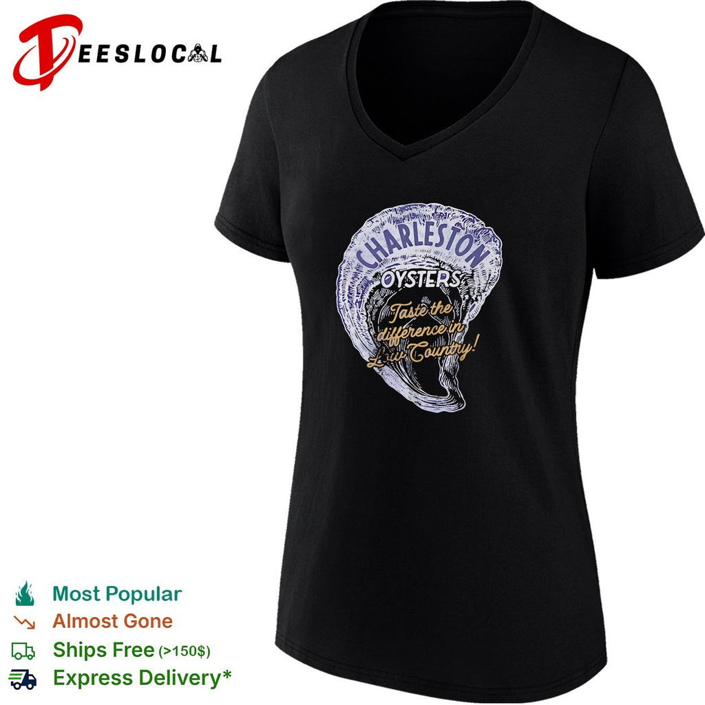 Oysters taste the difference low country vintage badge shirt