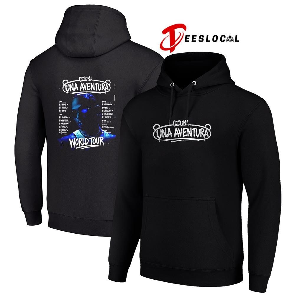 Ozuna Una Aventura world tour schedule dates graphic shirt