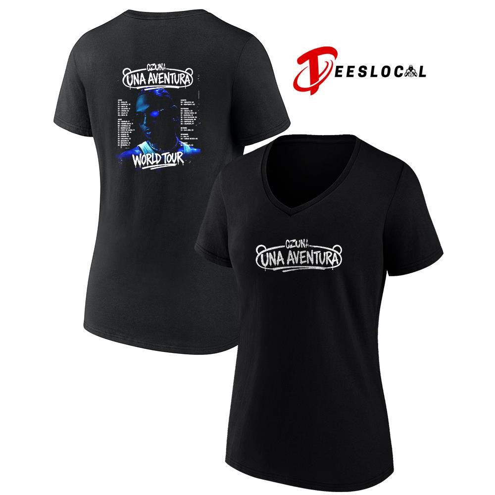 Ozuna Una Aventura world tour schedule dates graphic shirt