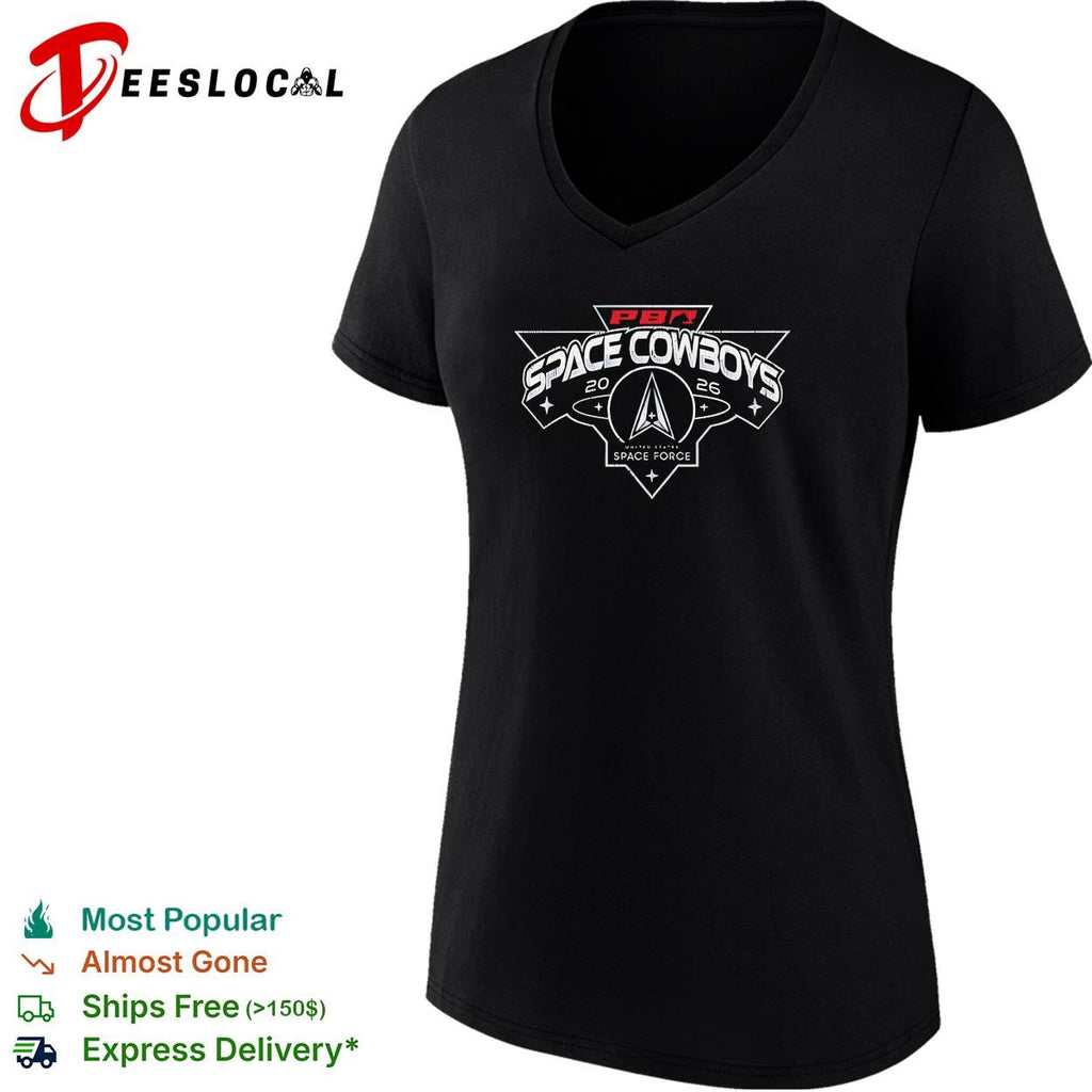 PBR Space Cowboys 2026 United States Space Force logo graphic shirt