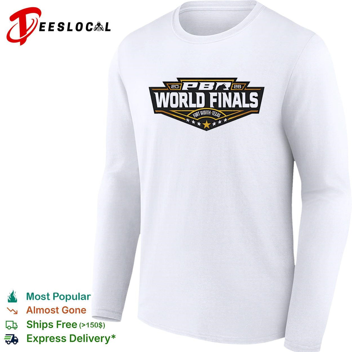 PBR World Finals Fort Worth Texas 2026 logo graphic shirt