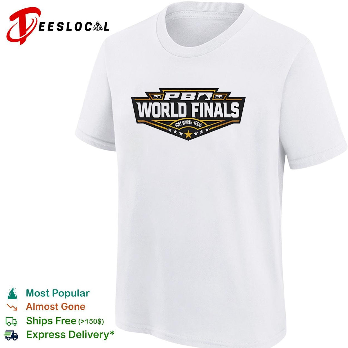 PBR World Finals Fort Worth Texas 2026 logo graphic shirt