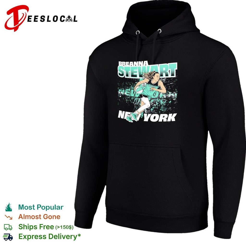 Breanna Stewart number 30 New York Liberty basketball action poster shirt