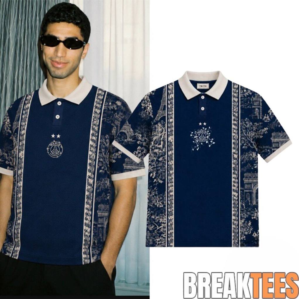 PSG Achraf Hakimi Dior Polo Shirt