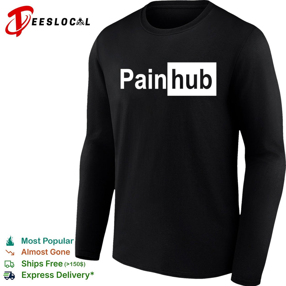 Painhub parody logo shirt