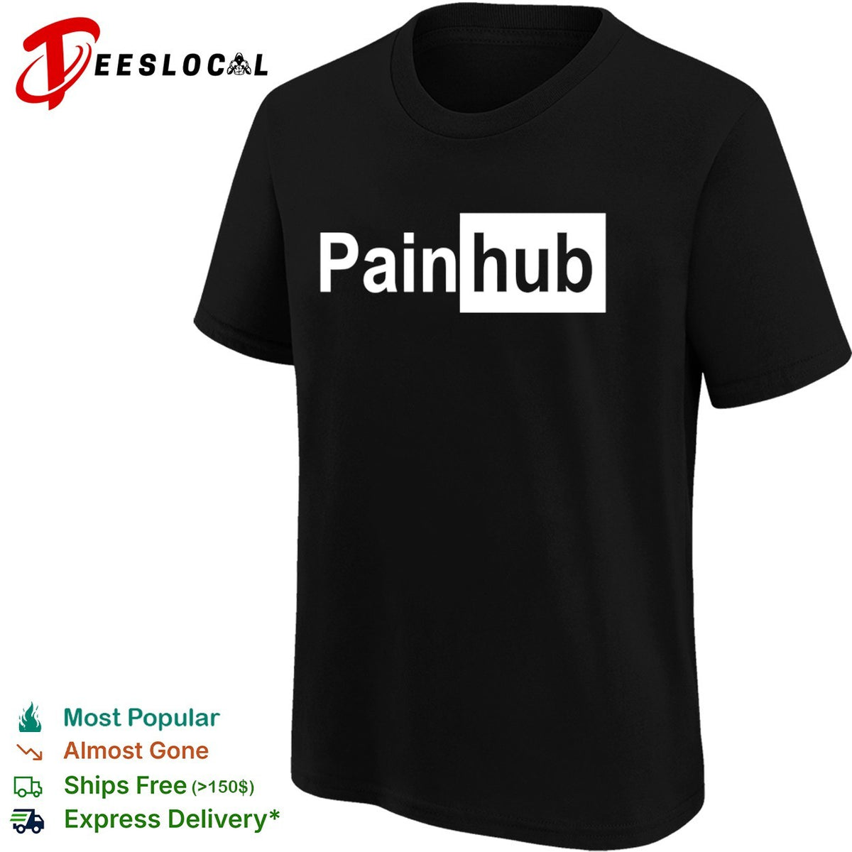 Painhub parody logo shirt