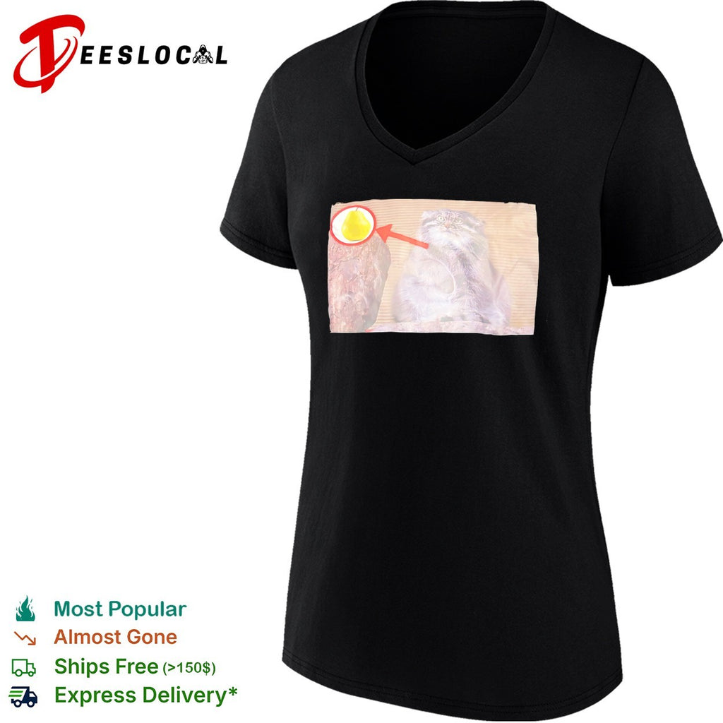 Pallas Cat Pear Meme Funny Internet Surreal Animal Shirt