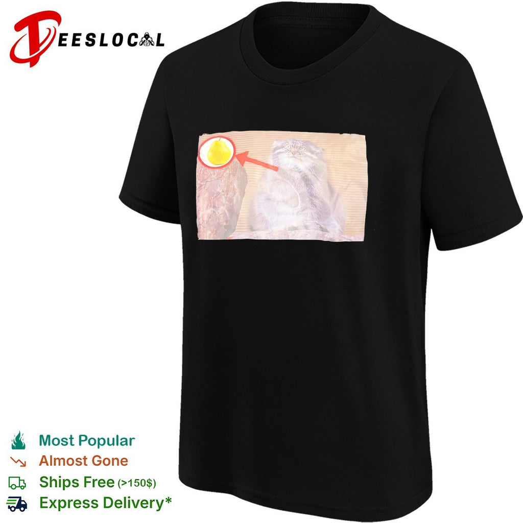 Pallas Cat Pear Meme Funny Internet Surreal Animal Shirt