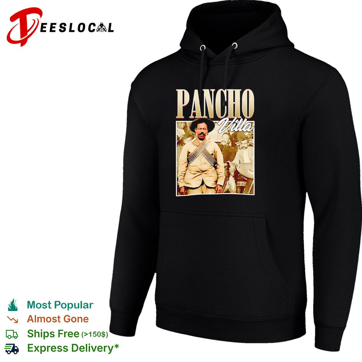 Pancho Villa Mexican Revolution Leader Portrait Historical Figure shirt