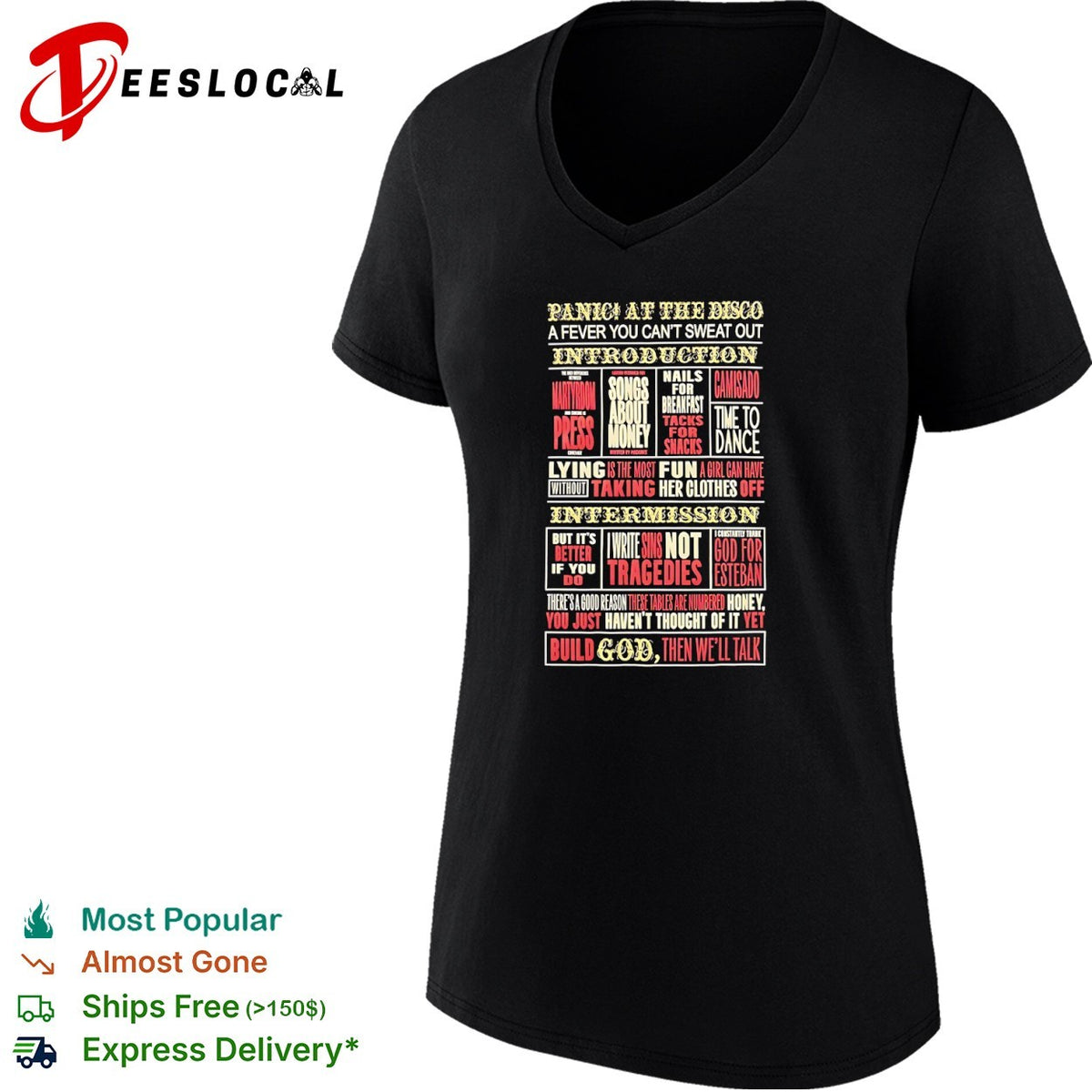 Panjc a fever you cannot sweat out tracklist lyrics concert tour shirt