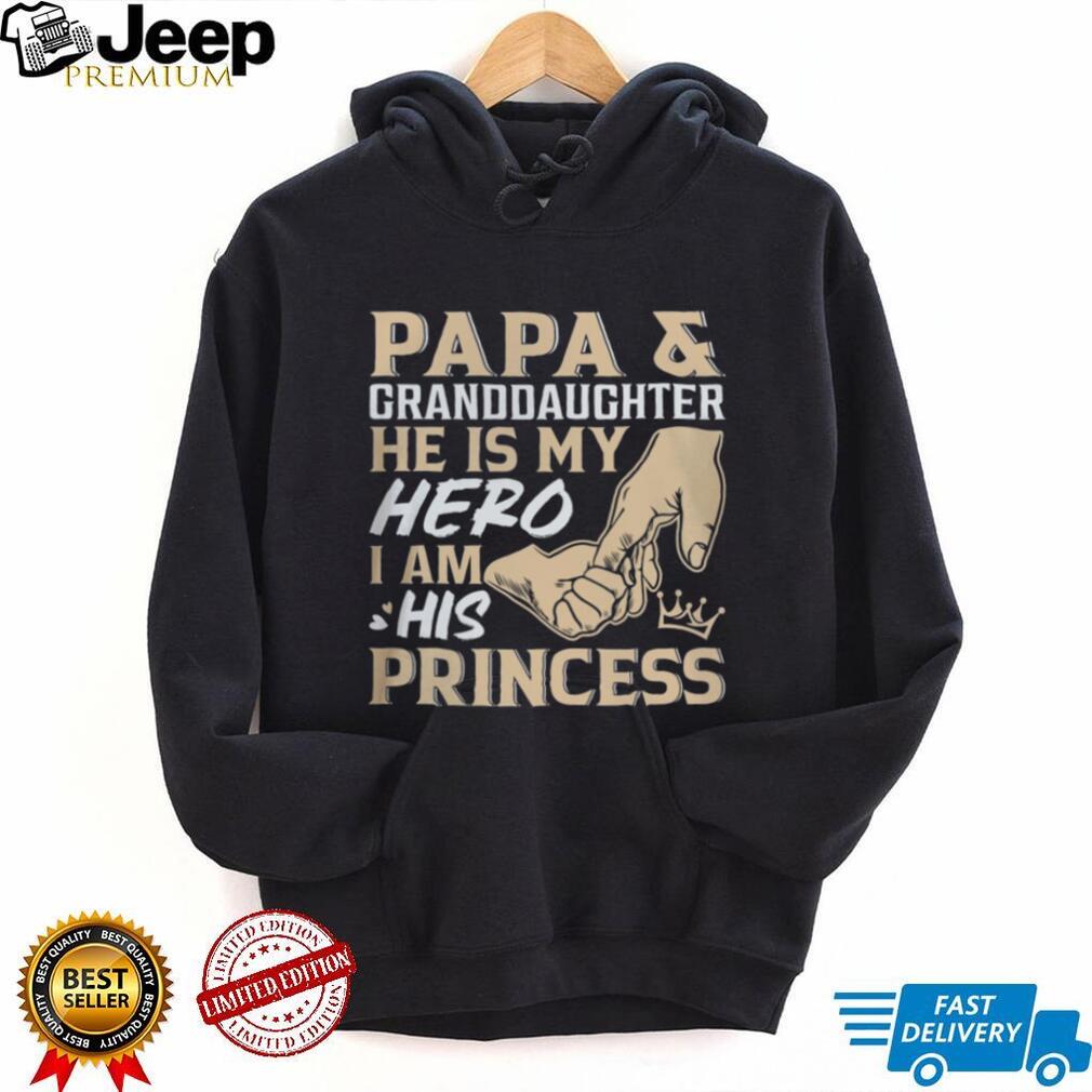 Papa and Granddaughter Hero and Princess Father’s Day T Shirt