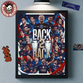 Paris Saint-Germain PSG Back 2 Back 2025 2026 UEFA Champions League Champions Home Decor Poster Canvas