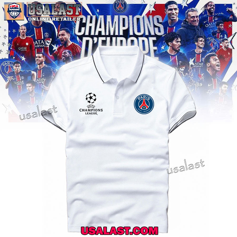Paris Saint Germain 2025 Champions League Winners Polo Shirt