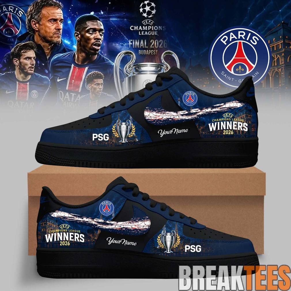 Paris Saint-Germain UEFA Champions League Winners 2026 Edition Custom AF1 Shoes