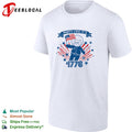 Party like it’s 1776 astronaut cat flag fireworks bold poster shirt