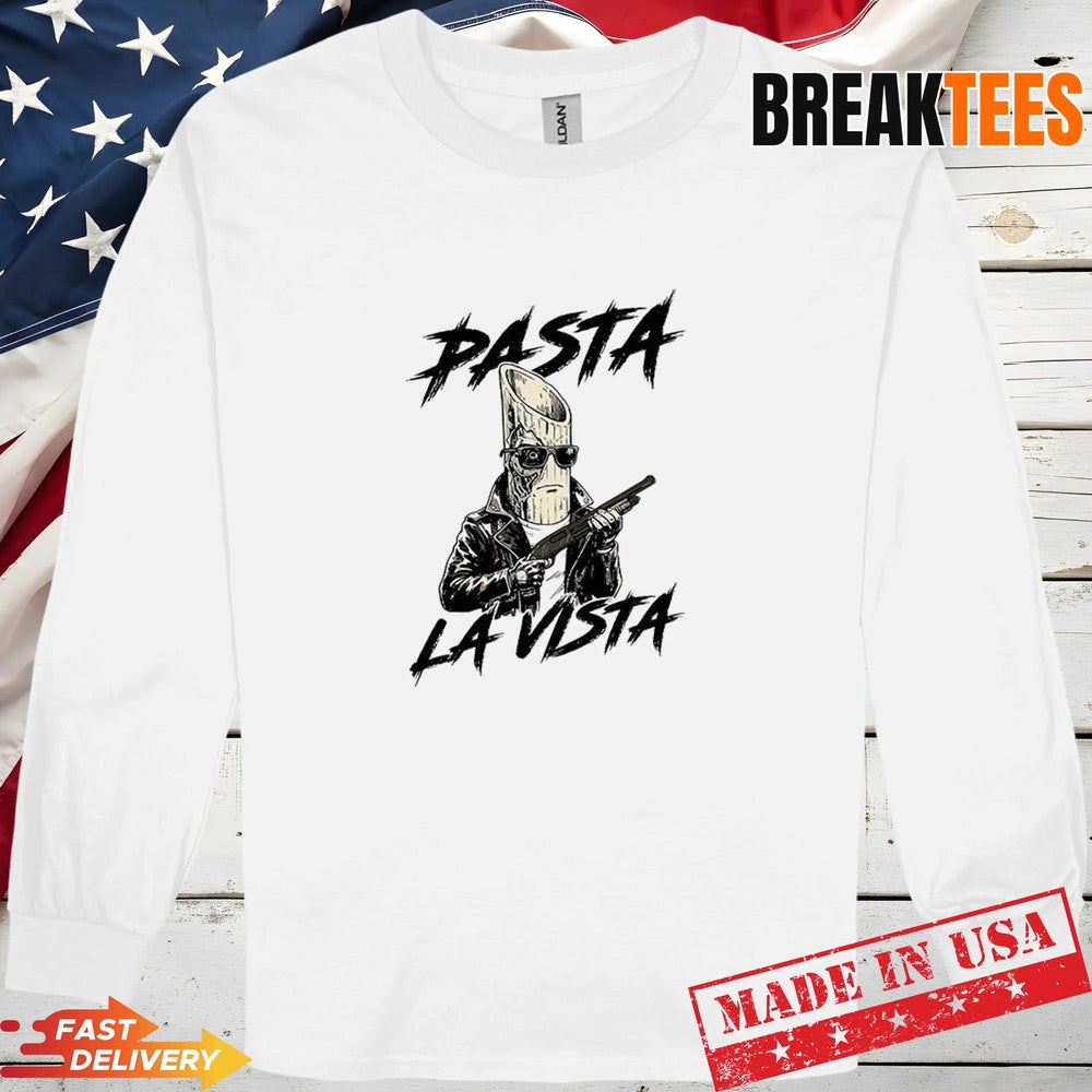 Pasta La Vista Terminator parody T-Shirt
