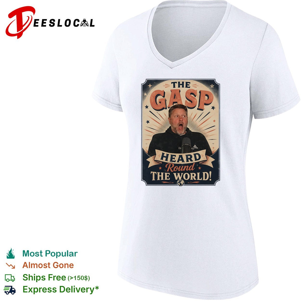 Pat McAfee The Gasp Heard Round the World Shirt