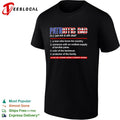 Patriotic Dad a man who loves his country flag shirt