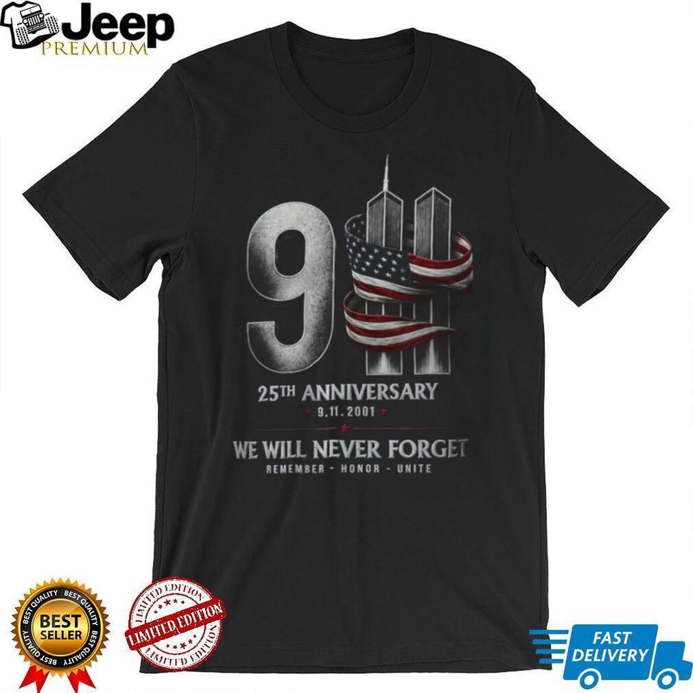 Patriotism Memorial Twin Towers 25th Anniversary Shirt