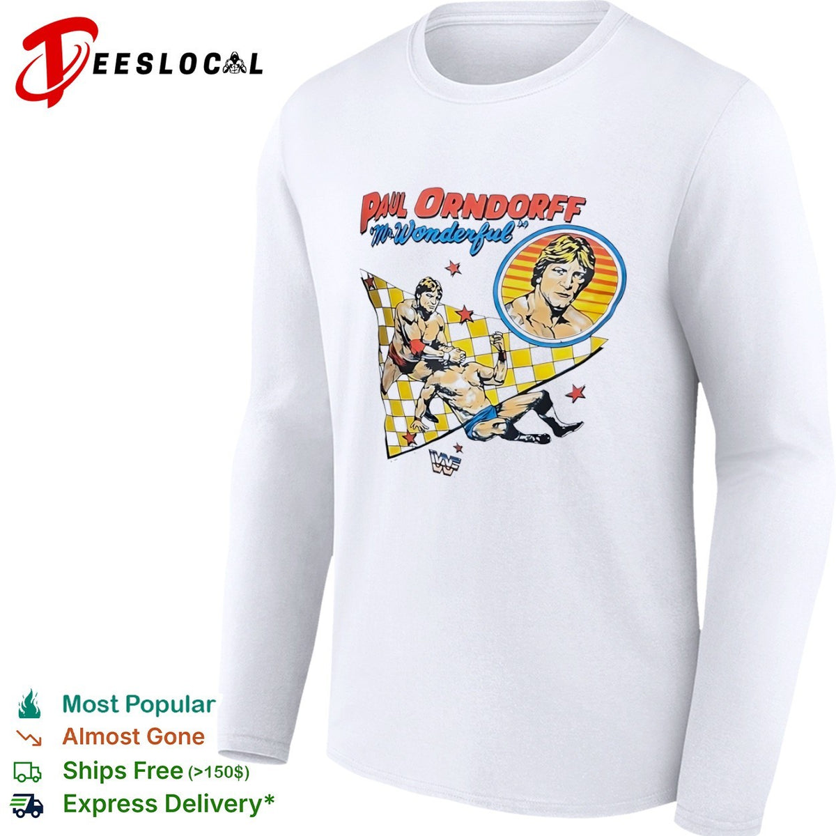 Paul Orndorff WWF Mr Wonderful wrestlers fighting shirt