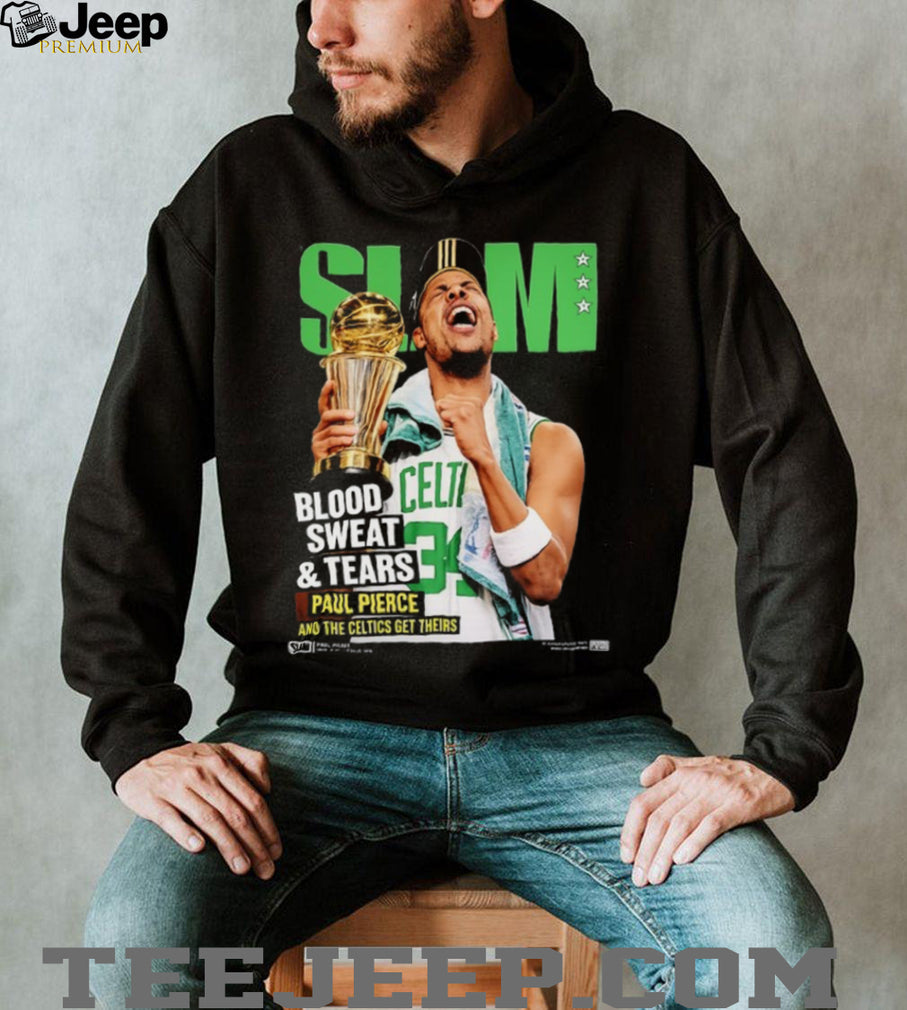 Paul Pierce Slam Magazine Blood Sweat Tears Celtics T Shirt