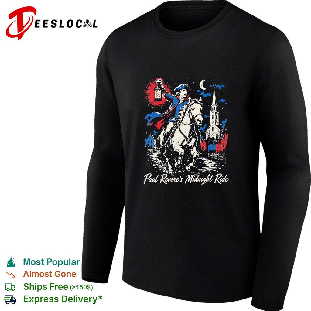 Paul Revere Midnight Ride American Revolutionary War Patriotic Historical Art shirt
