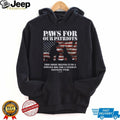 Paws For Our Patriots Service Dog Veteran Support Patriotic T Shirt