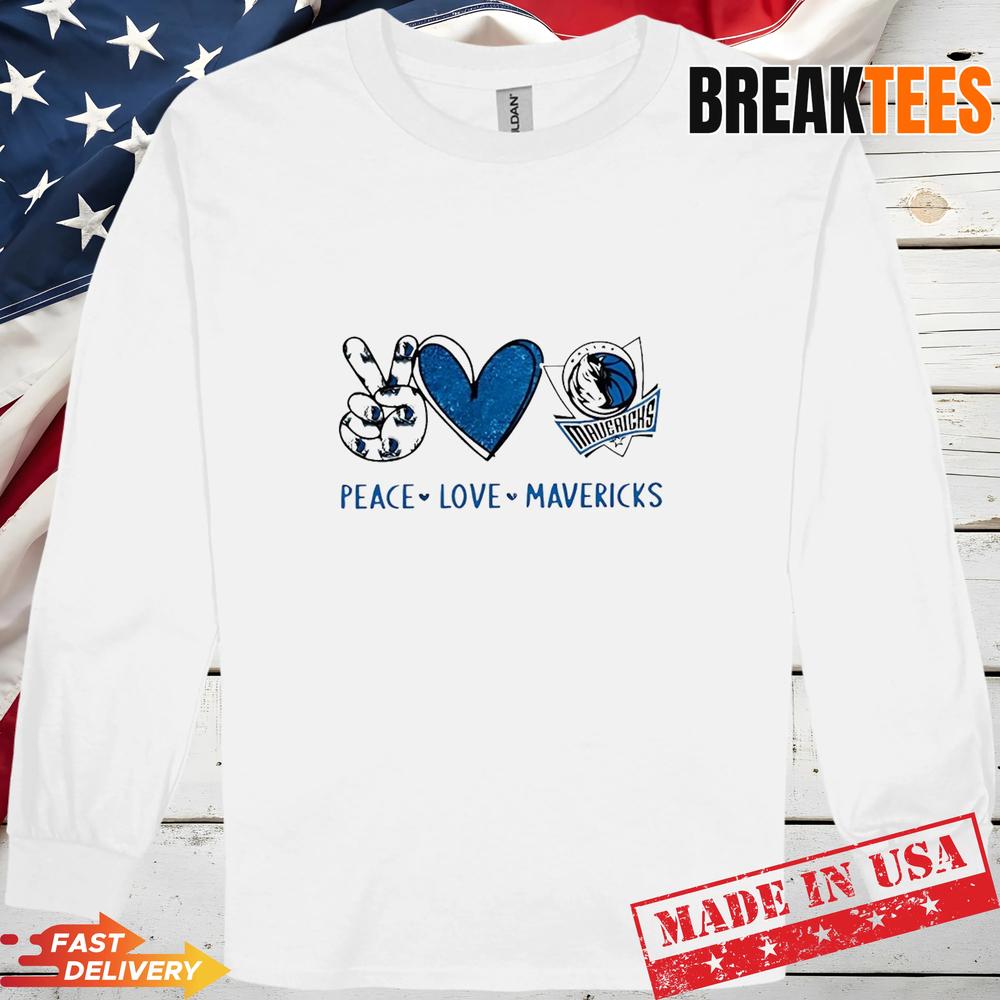 Peace Love Dallas Mavericks NBA Shirt