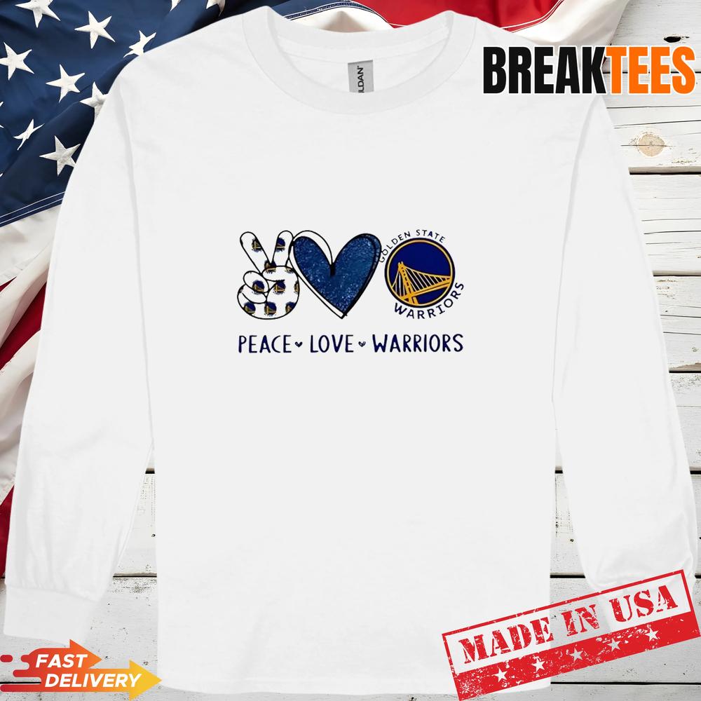 Peace Love Golden State Warriors NBA Shirt