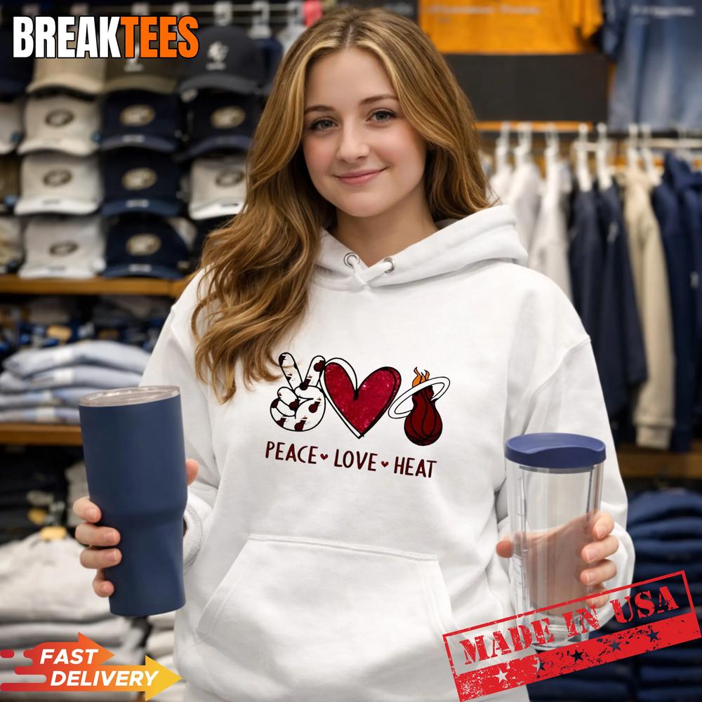 Peace Love Miami Heat NBA Shirt