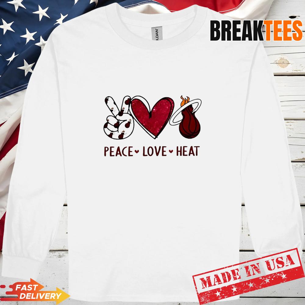 Peace Love Miami Heat NBA Shirt