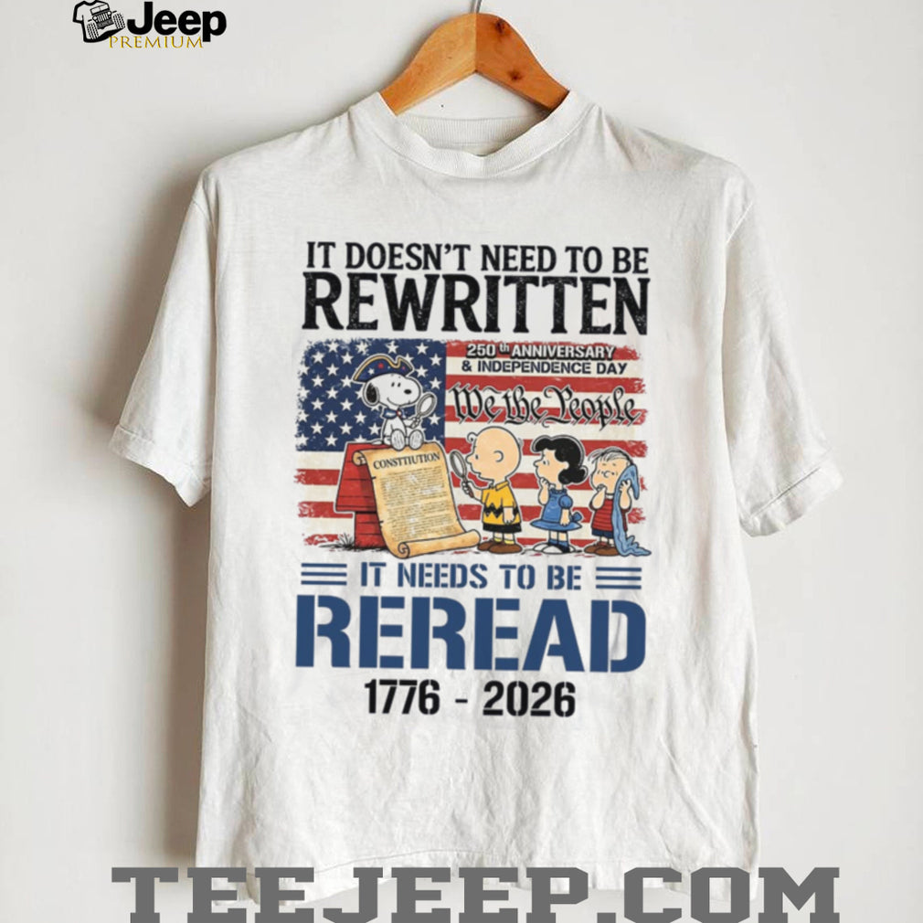 Peanuts Constitution 250th Anniversary We The People Patriotic Shirt