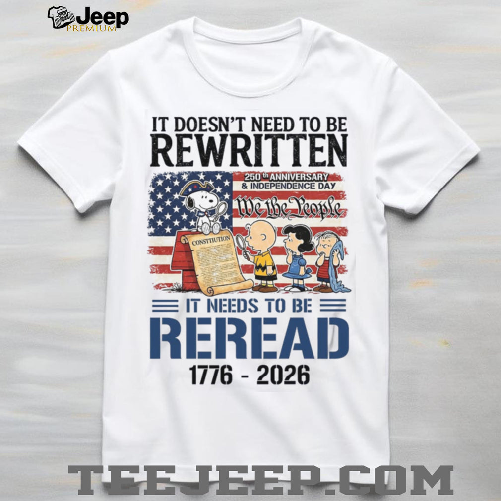 Peanuts Constitution 250th Anniversary We The People Patriotic Shirt
