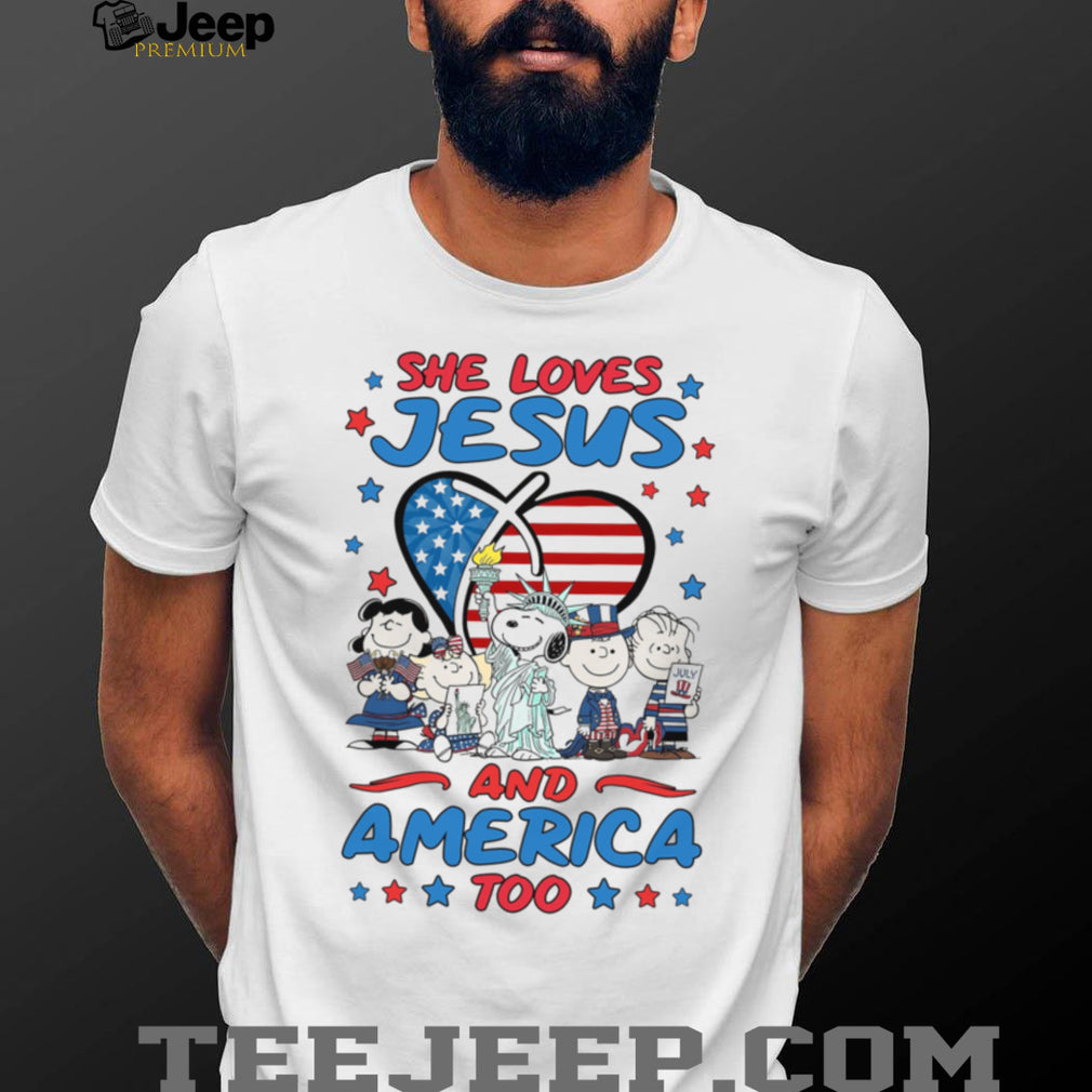 Peanuts Faith American Patriotism Christian Shirt