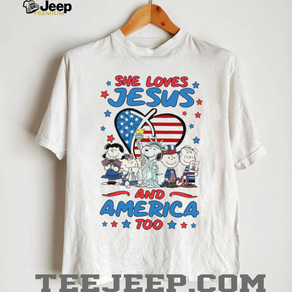 Peanuts Faith American Patriotism Christian Shirt