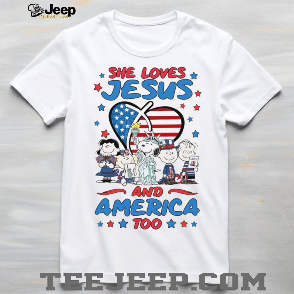 Peanuts Faith American Patriotism Christian Shirt