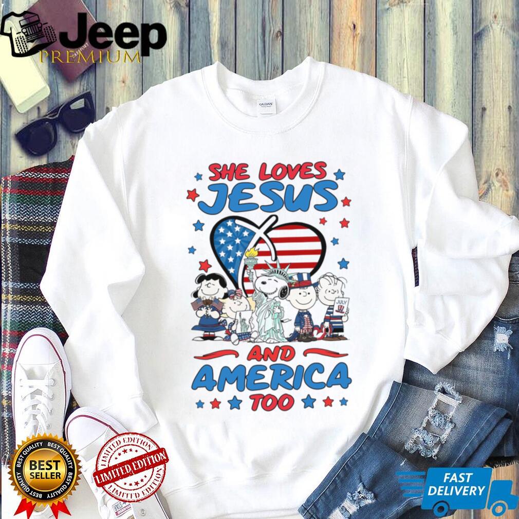 Peanuts Faith American Patriotism Christian Shirt