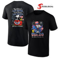 Peanuts Snoppy USA 250 red white and blue since 1776 250 years of freedom shirt