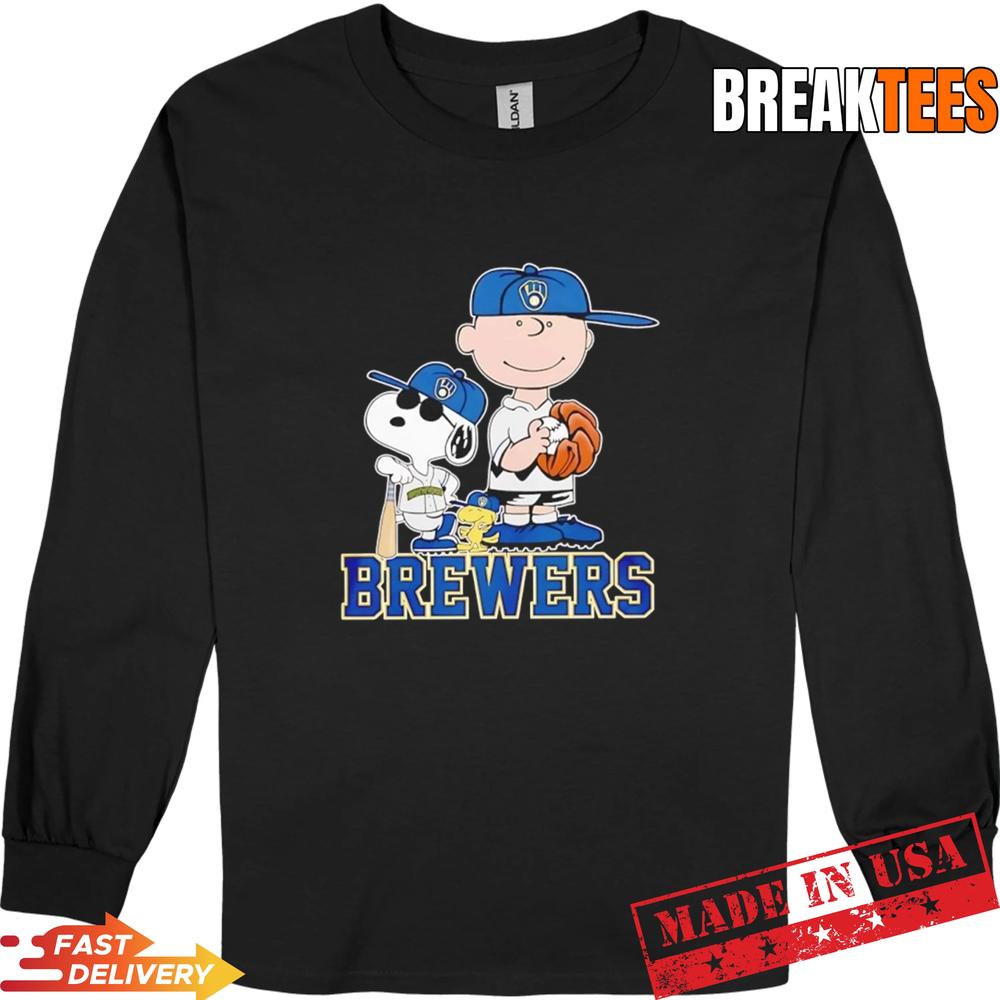 Peanuts characters x Milwaukee Brewers MLB 2026 cartoon Shirt
