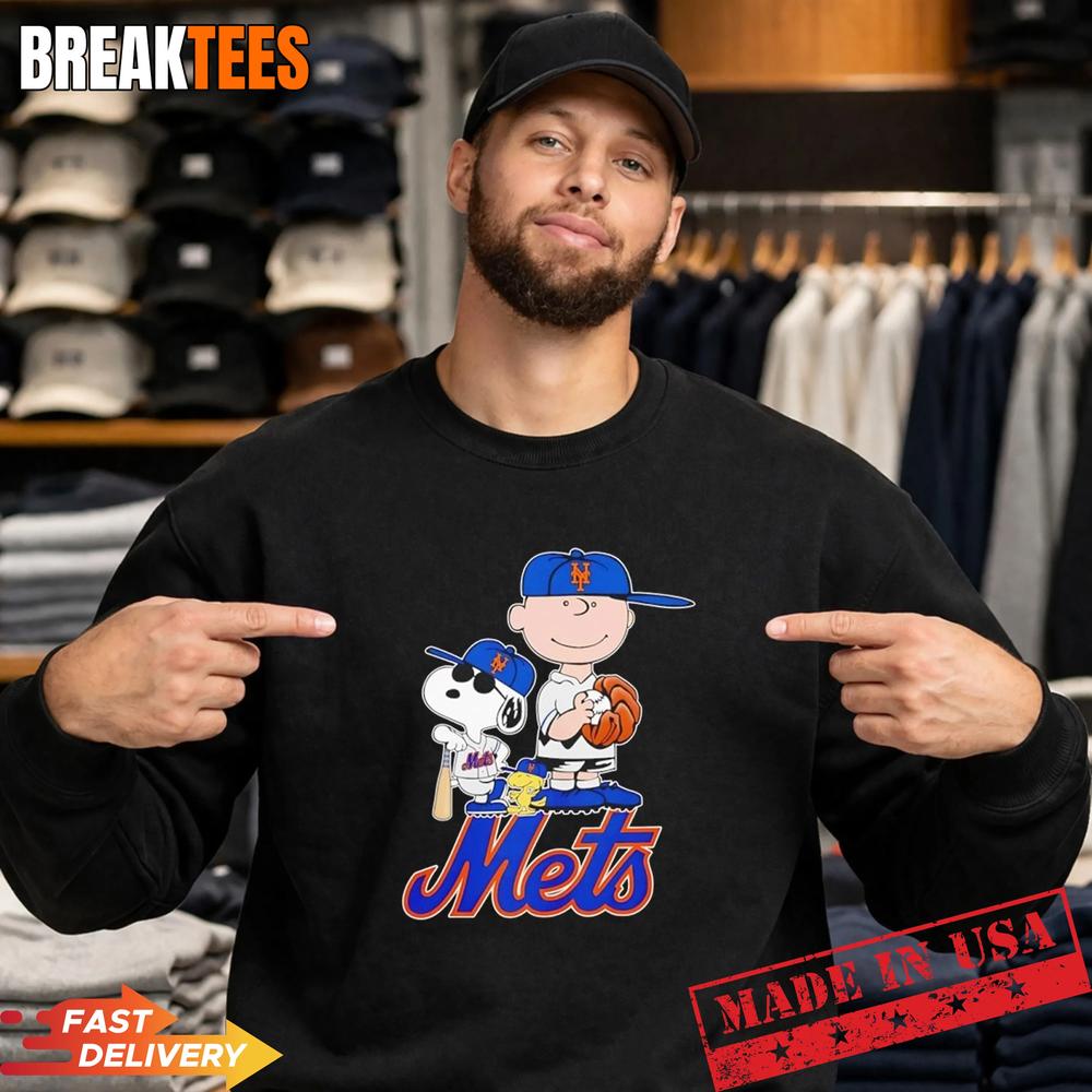 Peanuts characters x New York Mets Giants MLB 2026 cartoon Shirt