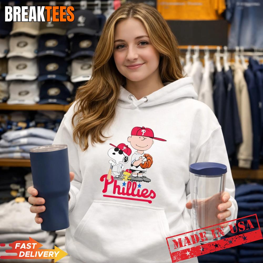 Peanuts characters x Philadelphia Phillies MLB 2026 cartoon Shirt
