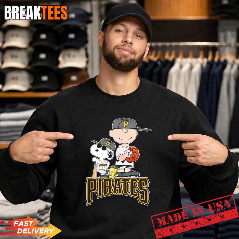 Peanuts characters x Pittsburgh Pirates Giants MLB 2026 cartoon Shirt